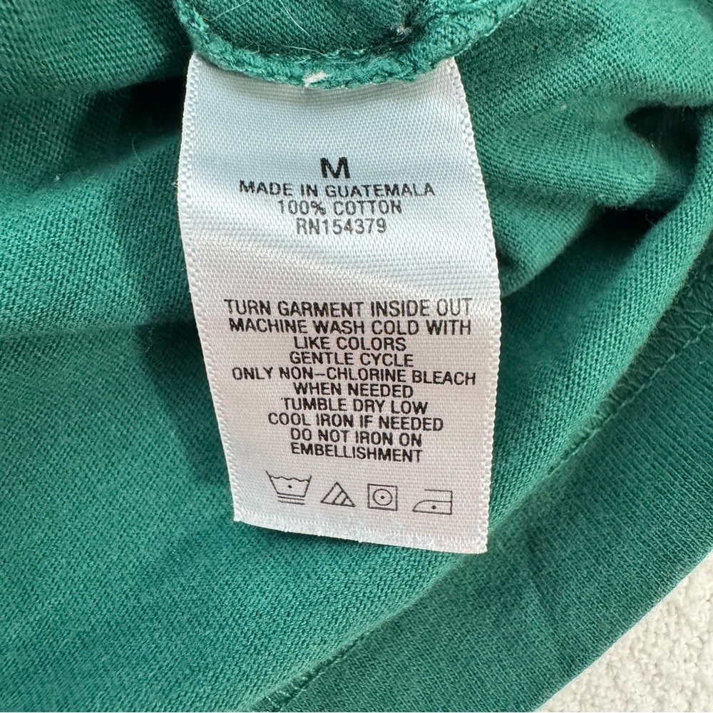 Aeropostale Vertical Aero87 Original Brand Graphic Short Sleeve Tee Green size M - Picture 5 of 7